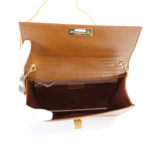 Christian Dior Chain Leather 2way Shoulder Bag Clutch - Picture 13 of 15